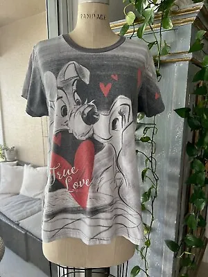 Buy Lady And The Tramp T Shirt Disney Store Women’s Size Large • 14.41£