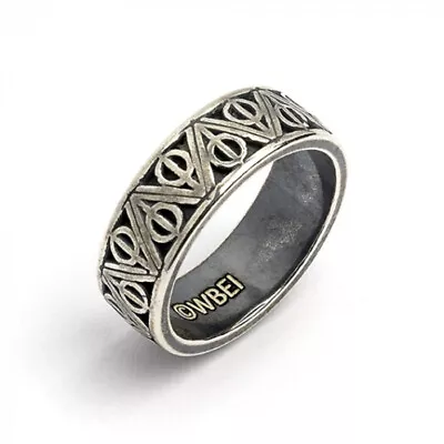 Buy Official Harry Potter Sterling Silver Deathly Hallows Ring - 5 Sizes • 90£