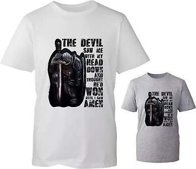 Buy The Devil Saw Me Memorial Day Veteran T-Shirt Remembrance Day Unisex Gift Top • 12.99£