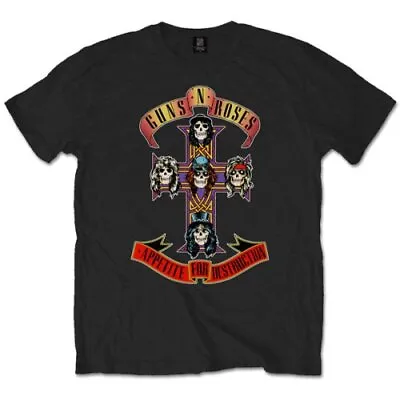 Buy Guns N Roses - Appetite For Destruction Band T-Shirt Official Merch • 17.18£