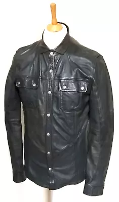 Buy Superb Vintage Style Leather Shirt  / Over Shirt - M - Excellent Quality • 85£