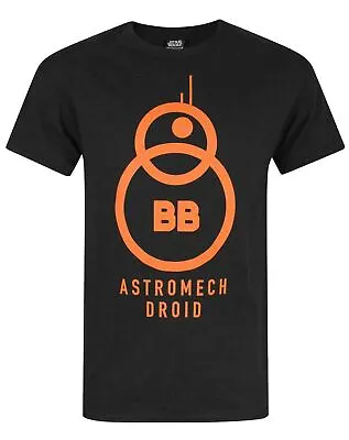 Buy Star Wars The Force Awakens BB-8 Astromech Droid Black Men's T-Shirt • 14.99£