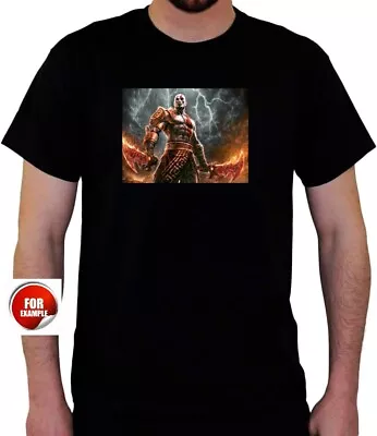 Buy Black T Shirt Xl Mens. GOD OF WAR. Both Side Print.fast Dispatch • 12.99£