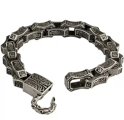 Buy Men's Solid 316L Engraved Stainless Steel Braid Bracelet  Jewellery Gift UK • 19.85£