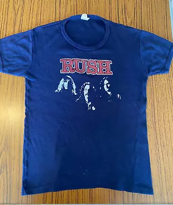 Buy Used Rush T Shirt Vintage  Rock T Shirt Medium New Bingley Hall 21 / 22 / 9 1979 • 40£