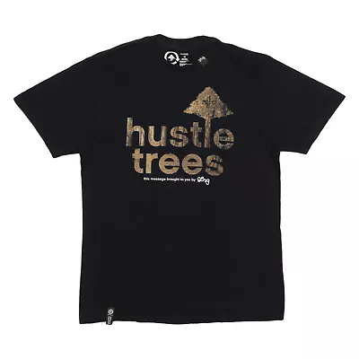Buy LNG Hustle Trees T-Shirt Black Short Sleeve Mens M • 14.99£