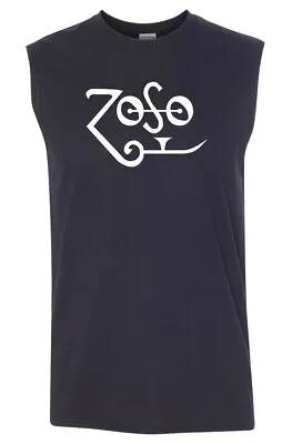Buy Zoso SLEEVELESS T-shirt - Jimmy Page Plant Zeppelin Classic Rock  • 15.13£