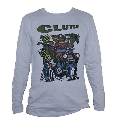 Buy Clutch Stoner Doom Metal Alternative Rock T Shirt Long Sleeve Grey Unisex  • 21.30£