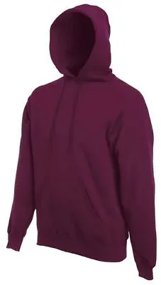 Buy Fruit Of The Loom Men's Hooded Sweatshirt - Plain Hoodie Blank Pullover Hoody • 11.79£