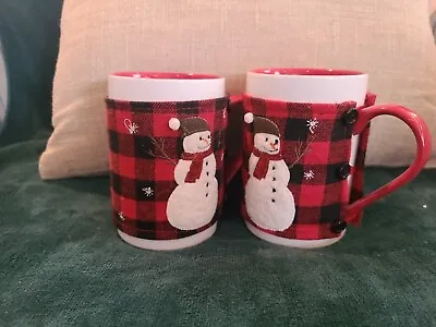 Buy St. Nicholas Square Mug Snowman Christmas Sweater On Coffee Cup 5  White Red  • 33.07£