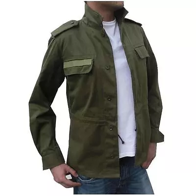 Buy New Mens Military Field Army Combat Jacket BDU Coat Vintage Surplus Cotton Drab • 15.99£