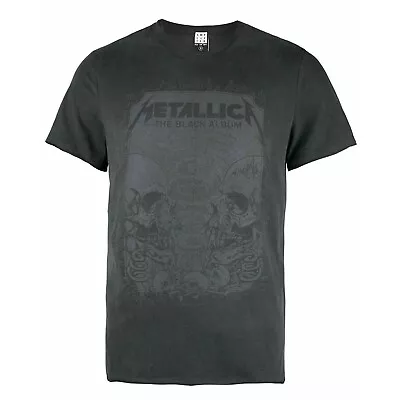 Buy Amplified Mens The Black Album Metallica T-Shirt NS5715 • 23.03£