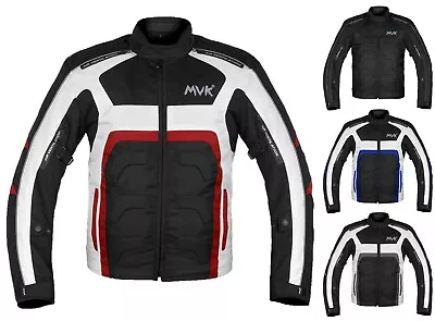Buy MVK Textile Cordura Motorcycle Jacket Motorbike 100% Waterproof CE ARMOURED  • 44.99£