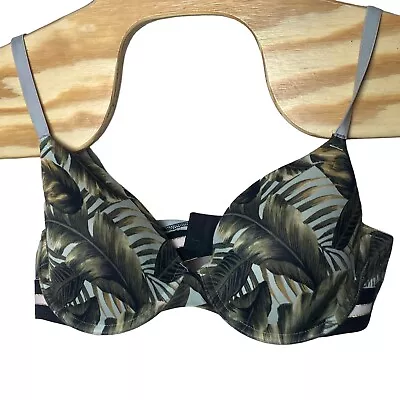 Buy VICTORIA'S SECRET PINK Wear Everywhere T-shirt Lightly Lined 34D Tropical Leaf • 11.73£