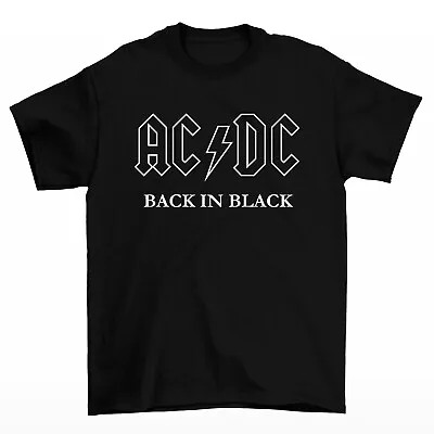 Buy AC/DC Back In Black T-shirt ACDC Mens Shirt • 14.99£