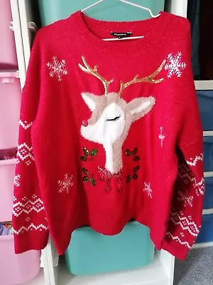 Buy Womens Christmas Jumper Size 18 • 8£