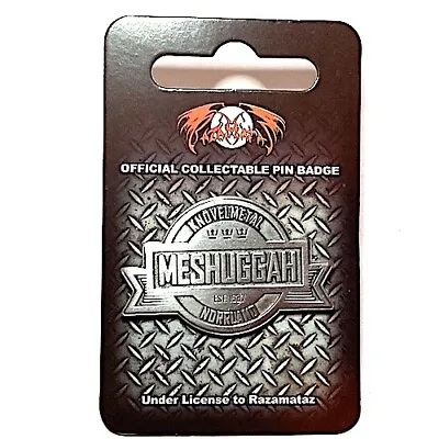 Buy MESHUGGAH Crest : Metal Die-cut Butterfly PIN BADGE Official Licensed Merch • 9.99£