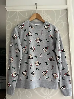 Buy Disney Christmas Jumper Sweat Top 2xs Micky Mouse • 10£