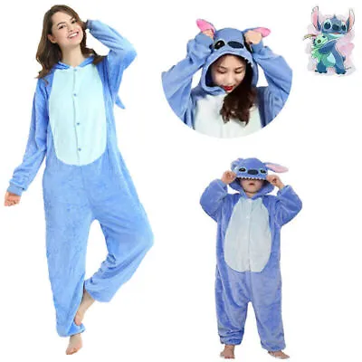 Buy Blue Stitch Pyjamas Sets Animal Pajamas Pjs Party Sleepwear Nightwear Halloween • 14.59£