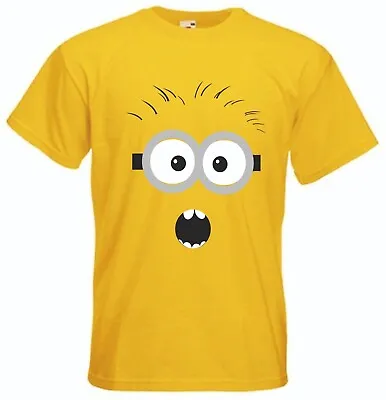 Buy Despicable Me Minion Surprised Big Face, Fun T Shirt Size Small To 3xl • 9.99£