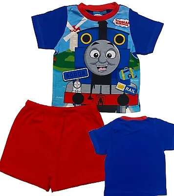 Buy Boys Thomas Tank Engine Pyjamas Short Summer Pjs Age 18 Months To 5 Years • 7.50£
