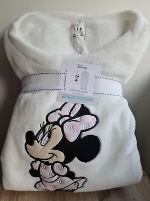 Buy Disney Minnie Mouse Ladies Soft Fleece Pyjamas Women Warm Cosy PJs 12-14 Medium • 25£