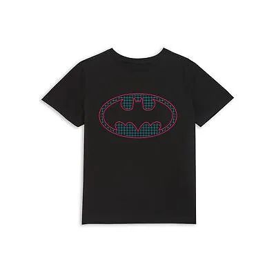 Buy Official DC Comics Justice League Batman Retro Grid Logo Kids' T-Shirt • 8.99£