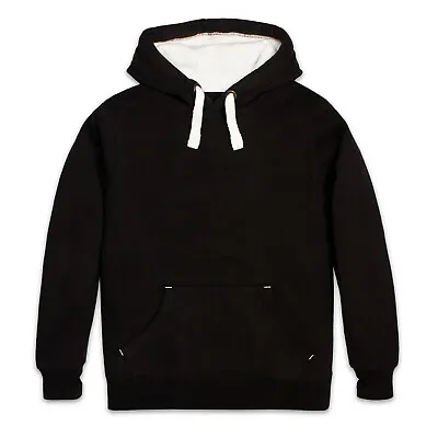 Buy Black Grey Hoodie Hooded Top Unprinted Sweatshirt Thumb Hole Front Pocket Men's • 34.99£