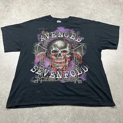 Buy Avenged Sevenfold Black Graphic T-shirt Gildan Size XL • 16£