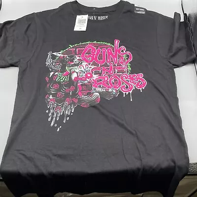 Buy Guns N Roses T Shirt Womens SMALL Black Pink Graffiti Wall • 7.09£