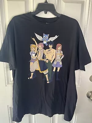 Buy Fairy Tail Anime T-shirt Size X Large In Black TV Television Promo Unisex • 14.20£