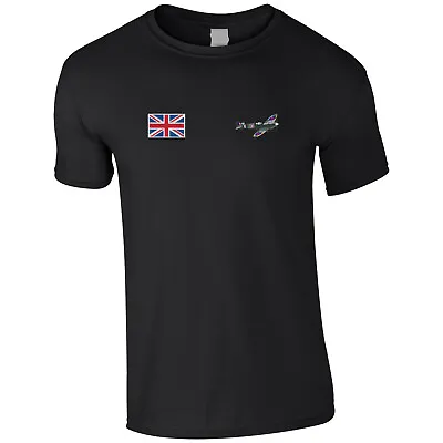 Buy Spitfire RAF WW2 Embroidered T-Shirt Pristine Finish • 14.99£
