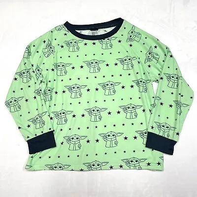 Buy Star Wars Baby Yoda Pajamas Youth Medium (8/10) Green Black Sleepwear Kids • 5.35£