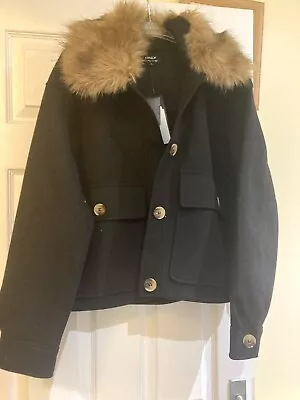Buy Only Faux Fur Collar Jacket Large/x Large Bnwt • 12.99£