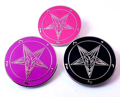 Buy Lapel Pins - Set Of 3 Mix N Match Church Of Satan Goth Punk Occult Pagan • 17.37£