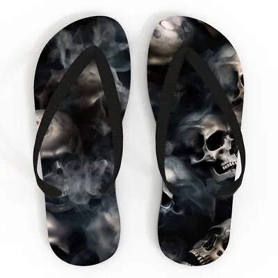 Buy The Lost Dead Flip Flops, Sandals, Skulls Gothic Fantasy, Smoke Death Disturbed • 21.50£