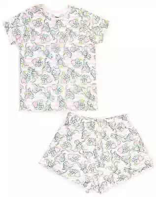 Buy Ladies Womens Disney DUMBO Shortie Short Pyjamas Pjs 6-8 10-12 • 9.99£