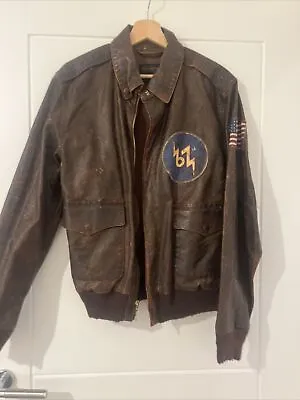 Buy Ralph Lauren Leather Jacket Mens Medium • 300£