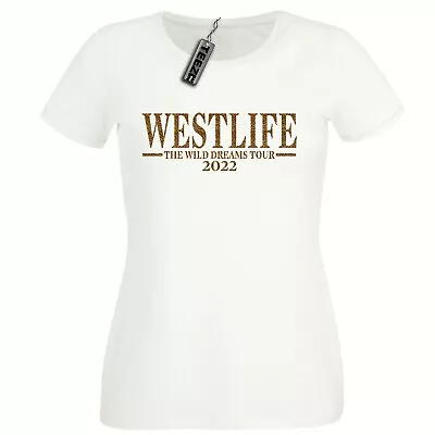 Buy Leopard Print Westlife Wild Dream Tour T Shirt, Ladies Fitted T Shirt • 10.25£
