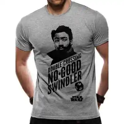 Buy T-shirt Star Wars Han Solo Movie Lando Grey • 13.99£
