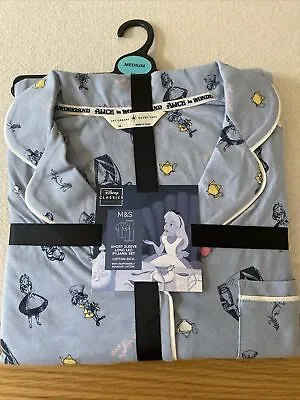 Buy M&s Cotton Jersey Pyjama Set - Disney's 'alice In Wonderland'. Medium Nwt • 15.99£