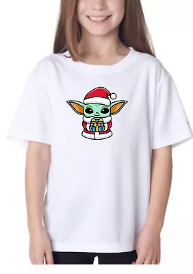 Buy Baby Yoda T-shirt Christmas Iron On, Christmas Kids Adult T-shirt, Grogu Xmas • 3.99£