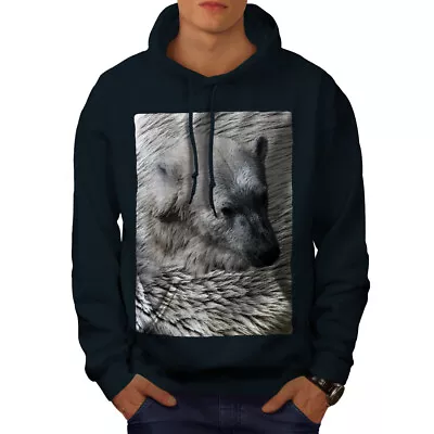 Buy Wellcoda Beast Wild Animal Bear Mens Hoodie, Arctic Casual Hooded Sweatshirt • 25.99£