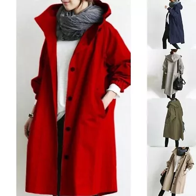 Buy Fashionable Women's Outdoor Rainproof Jacket With Hood For All Seasons • 18.19£