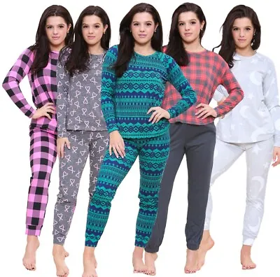 Buy Ex UK Brand Ladies Lounge Wear Pyjamas Set Womens PJ Pants Cotton Nightwear • 14.99£