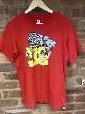 Buy DC Shoes Red Short Sleeve T-Shirt Mens XL Extra Large • 10.95£