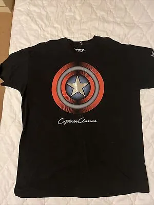 Buy Avengers  Captain America Logo T-Shirt RARE PATTERN Marvel Comics - XL • 8.99£