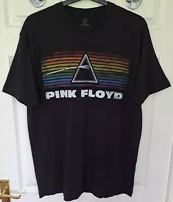 Buy Pink Floyd Liquid Blue T Shirt Dark Side Of The Moon 2012 Black Size L (P2P 22 ) • 5£