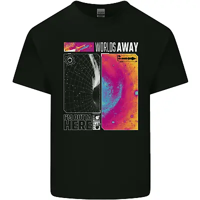 Buy Worlds Away Black Hole Space Planets Universe Mens Cotton T-Shirt Tee Top • 11.74£