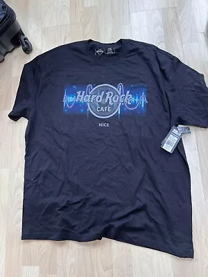 Buy Hard Rock Cafe - Nice, France - Mens Black Sound Wave Logo T Shirt, 2XL, BNWT • 28£